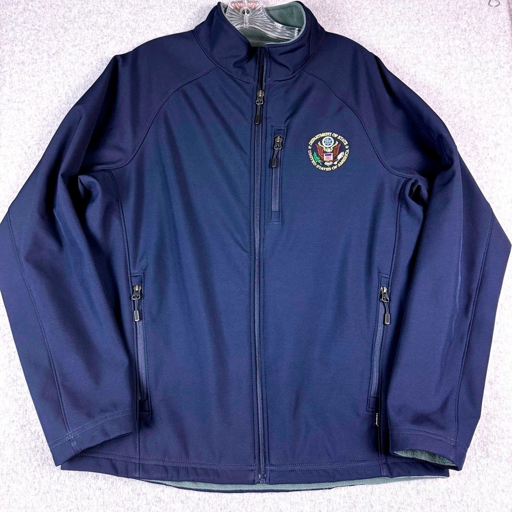 Landway U.S. Department of State Softshell Jacket Mens S Navy Gorpcore USA